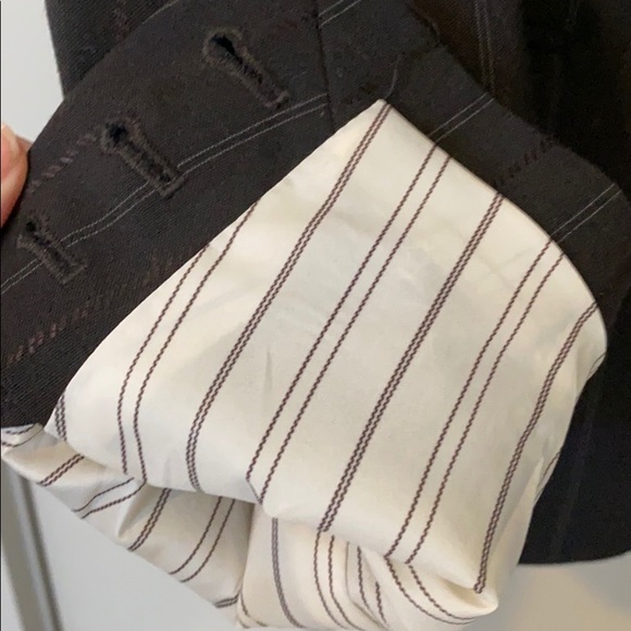 Black Pinstriped Theory Blazer - Picture 7 of 7